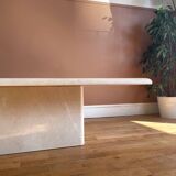 Table basse travertin