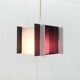 Mid-century space style acrylic cube pendant lamp, 1960s