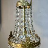 Small basket chandelier hot air balloon