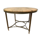 Louis XVI style pedestal table in brass and marble XX century