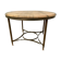 Louis XVI style pedestal table in brass and marble XX century