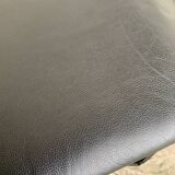 LC4 Cassina Chaise Lounge Vintage Black Leather, Perriand, Le Corbusier and Jeanneret