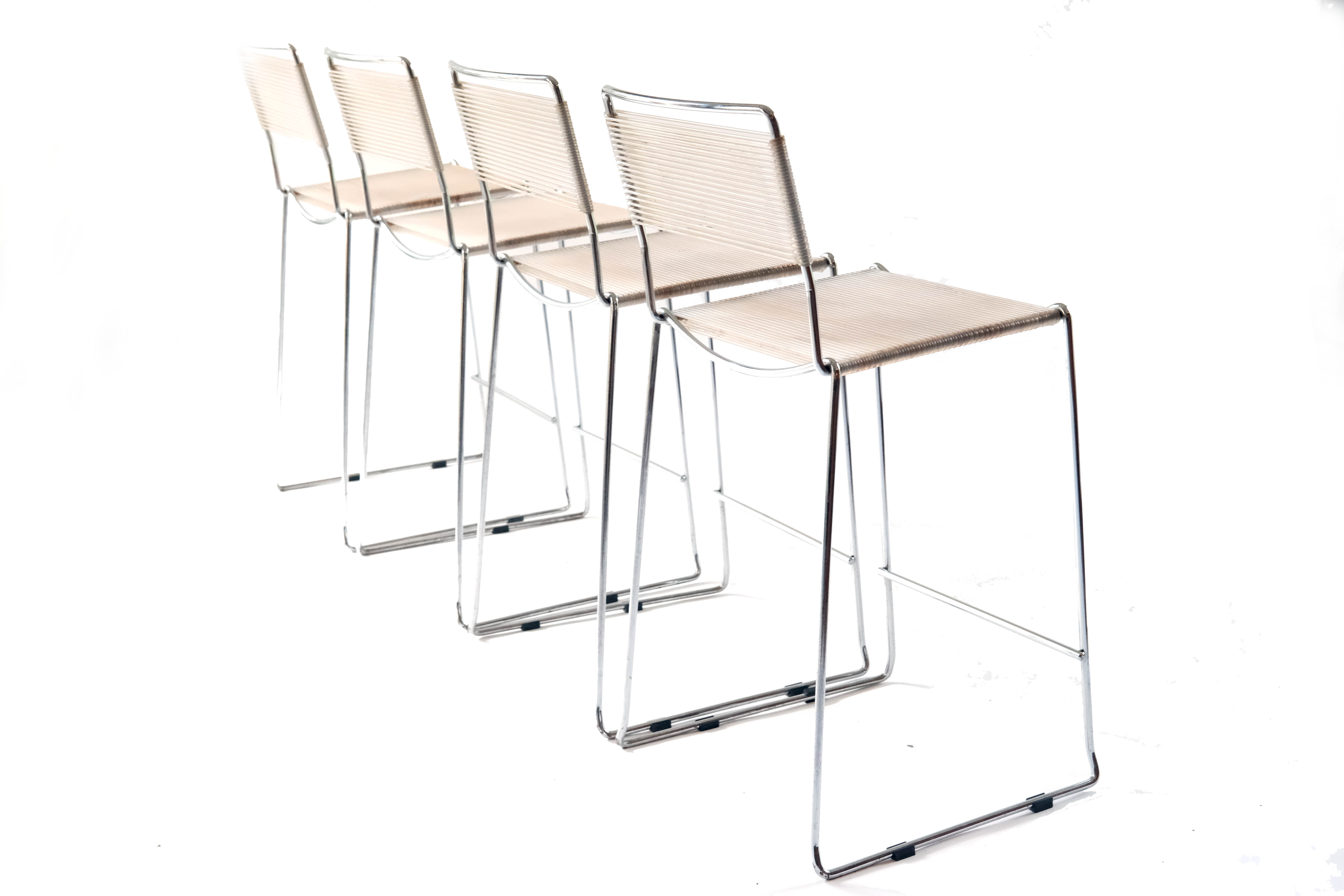 Spaghetti Bar Chairs by Giandomenico Belotti for Alias, Set of 4,  Italy 1980's