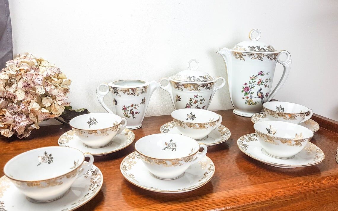 Limoges porcelain tea service