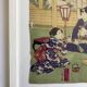 The Fisherman & Tea Ceremony. Duo of Japanese prints on rice paper.