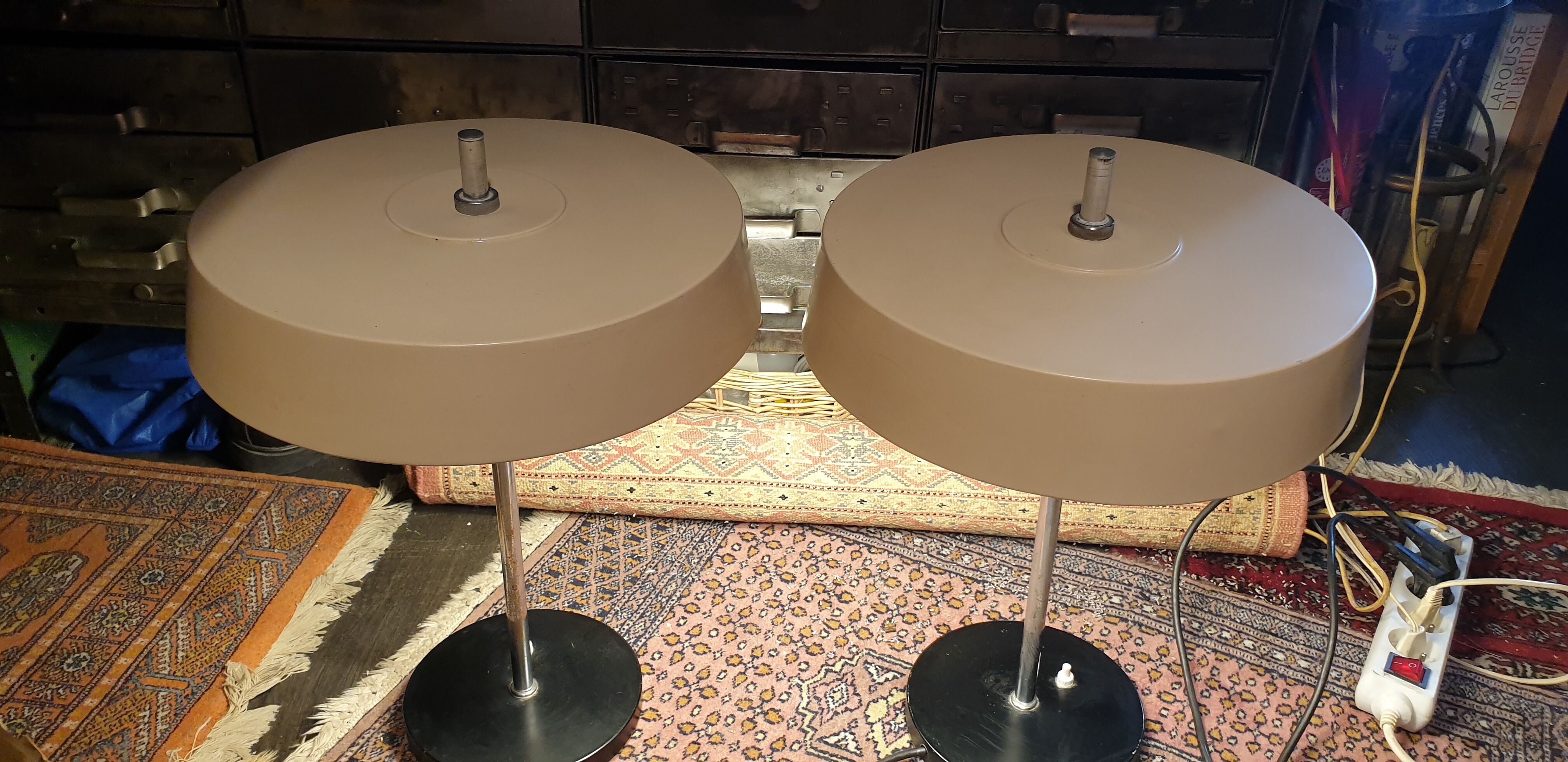 Paire de lampes desing 60/70