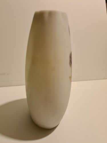 Vase en opaline wirths décor chardons