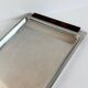 Vintage Stainless Steel With Wood Handles Serving Platter