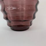 Vase Art déco Doyen en verre violet, années 1930