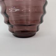 Vase Art déco Doyen en verre violet, années 1930