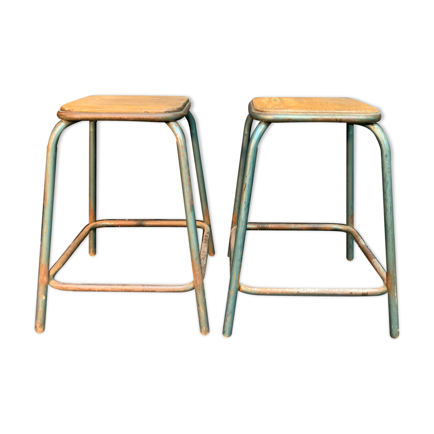 Pair of industrial stools