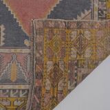 Red & Orange Turkish Vintage Rug sku 2484