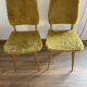 2 yellow moumoute chairs