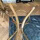 Baumann coat rack, swivelling parrot design from the 60s/70s in wood.