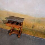 Small Restoration period console in walnut