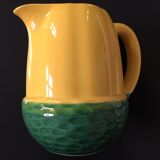 Vintage Yellow and Green Acorn Pitcher