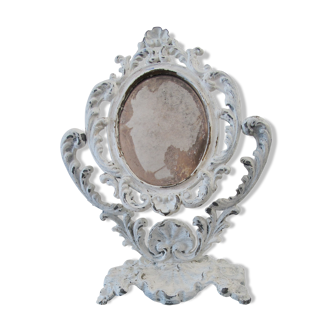 Shabby white mirror 19,5cm
