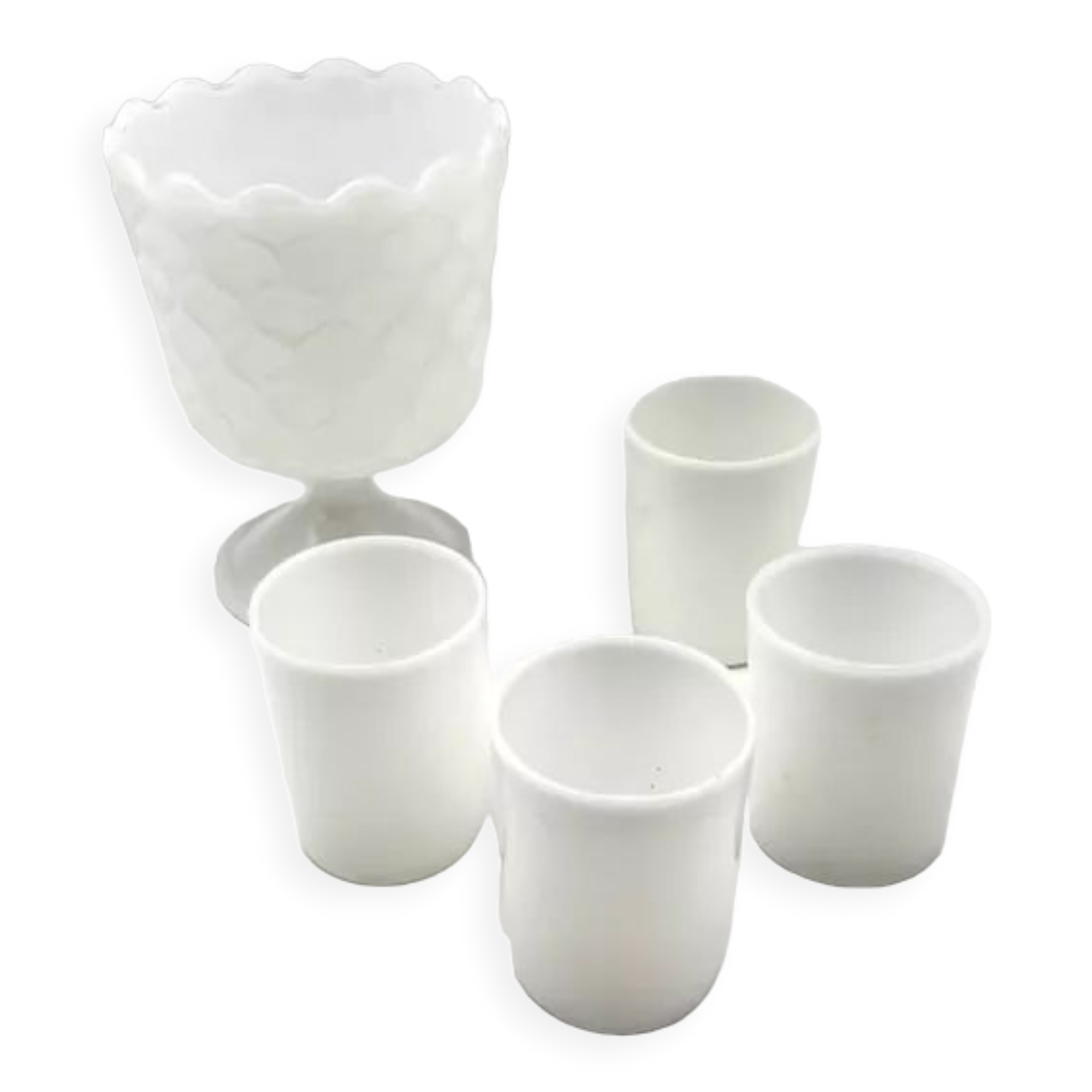 Lot of white opaines