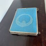 Old triptych barber mirror