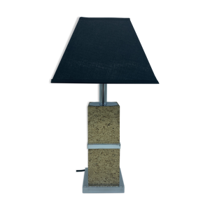 Lampe en liege et métal