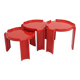 3 coffee tables by Giotto Stoppino for Kartell, 1960s