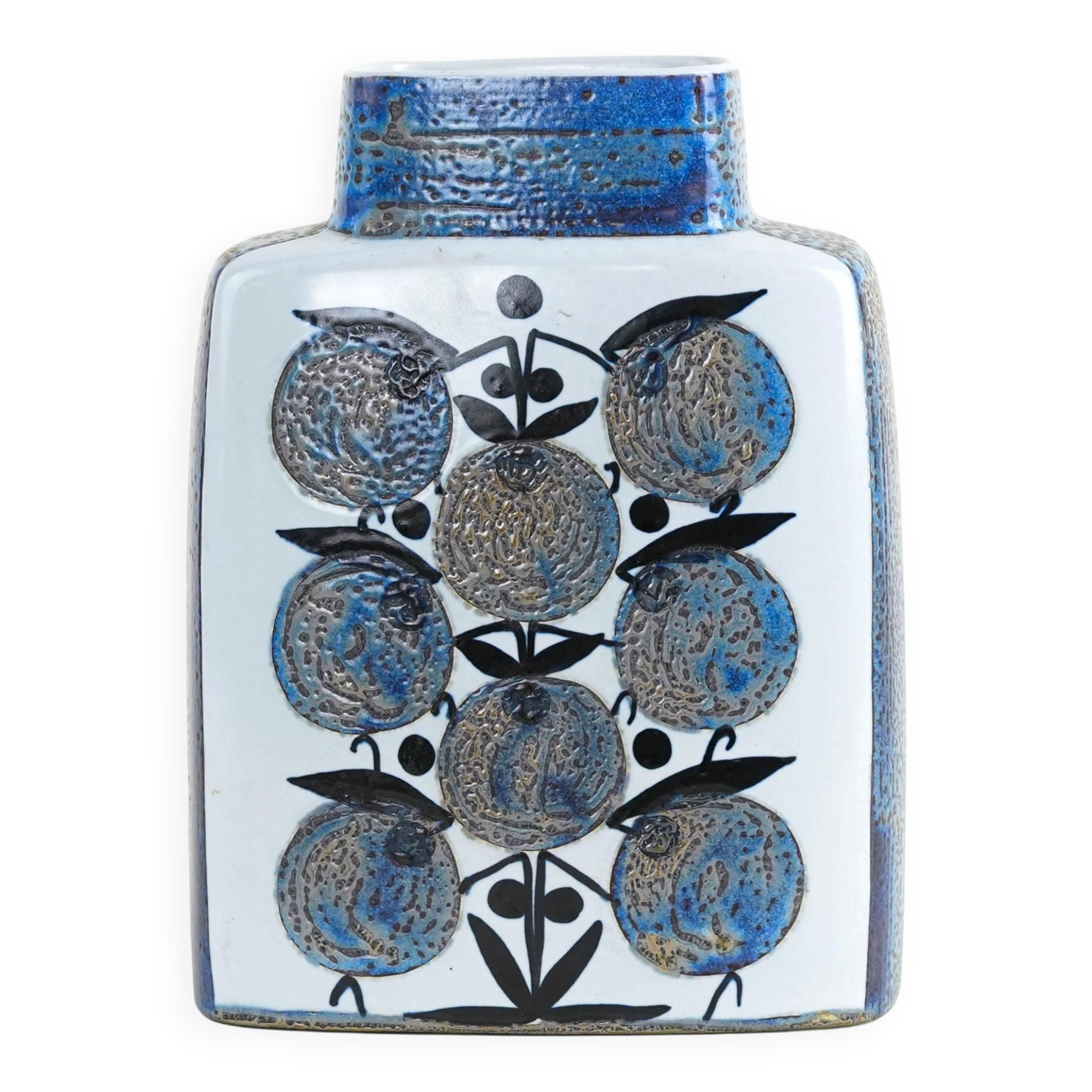 Ceramic vase, Danish design, 1960s, manufactured by Aluminia