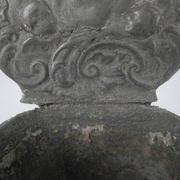 Antique 18th century pewter holy water font