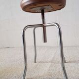 Metal and imitation leather pianist's stool