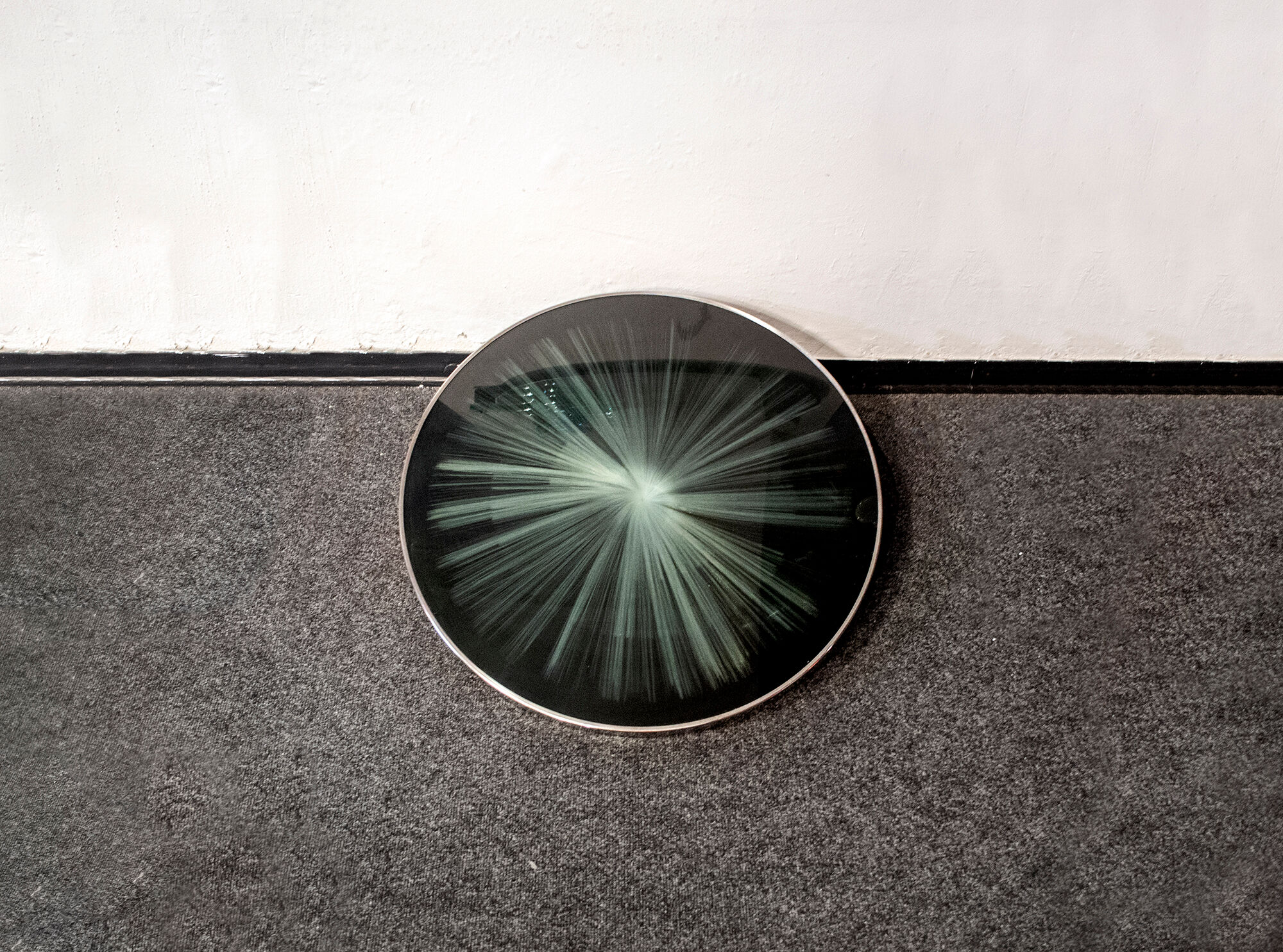 Fiber optic lamp that changes color in psychedelic kinetic style Italy 70s