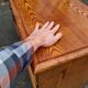 Vintage Rattan & Bamboo Enfilade Buffet