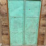Old Art Deco glazed bookcase in Burmese teak