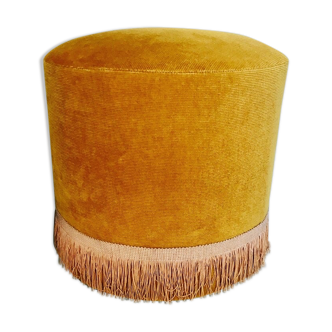 Fringed pouf