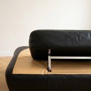 Poltromec two-tone leather sofa design, 1970s