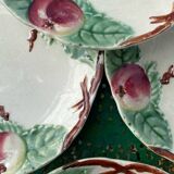 Dessert plates in Choisy le Roi slipware