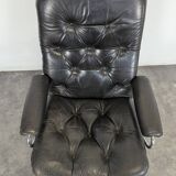 1970s leather Stressless armchair