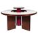 Dining table in walnut, laminate and steel by Silvio Coppola for Bernini, Italy.