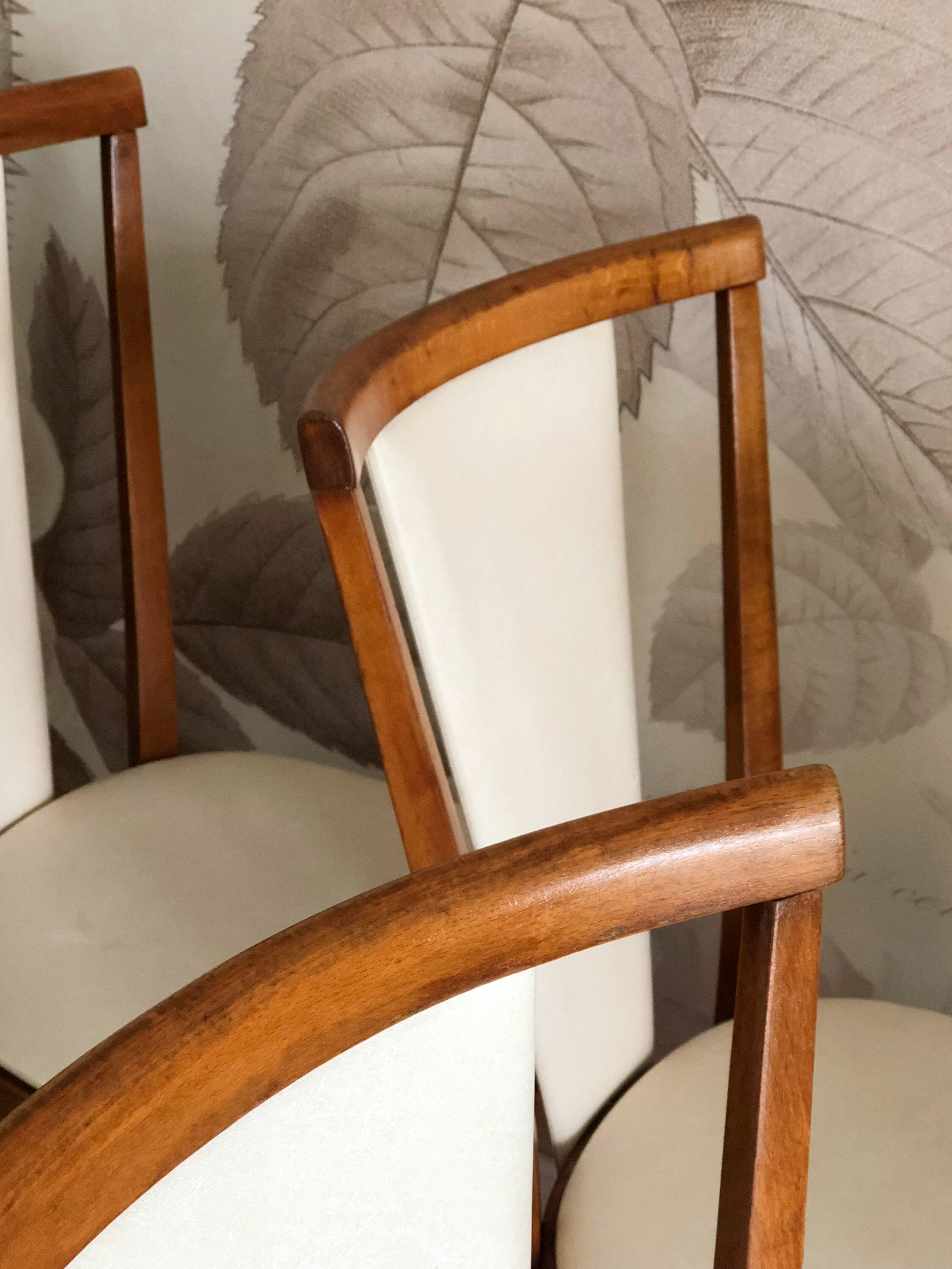 Set of 5 Baumann Palma model chairs, from the 60s/70s