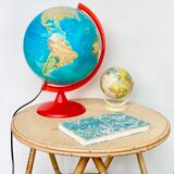 Luminous globe world map