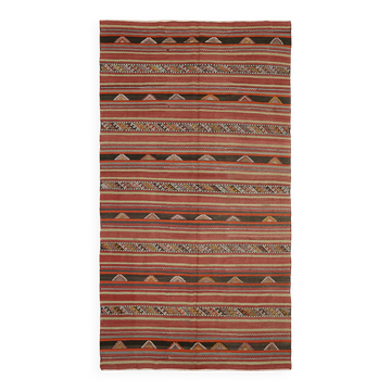 Turkish Handmade Vintage Anatolian Kilim 167 cm x 292 cm