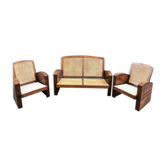 Fauteuils et banquette 1950