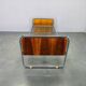 Bauhaus Tubular Steel Bed with Walnut Veneer Panels, 1930s