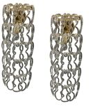 Large Murano Glass Sconces Set of 2 1980’s