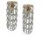 Large Murano Glass Sconces Set of 2 1980’s