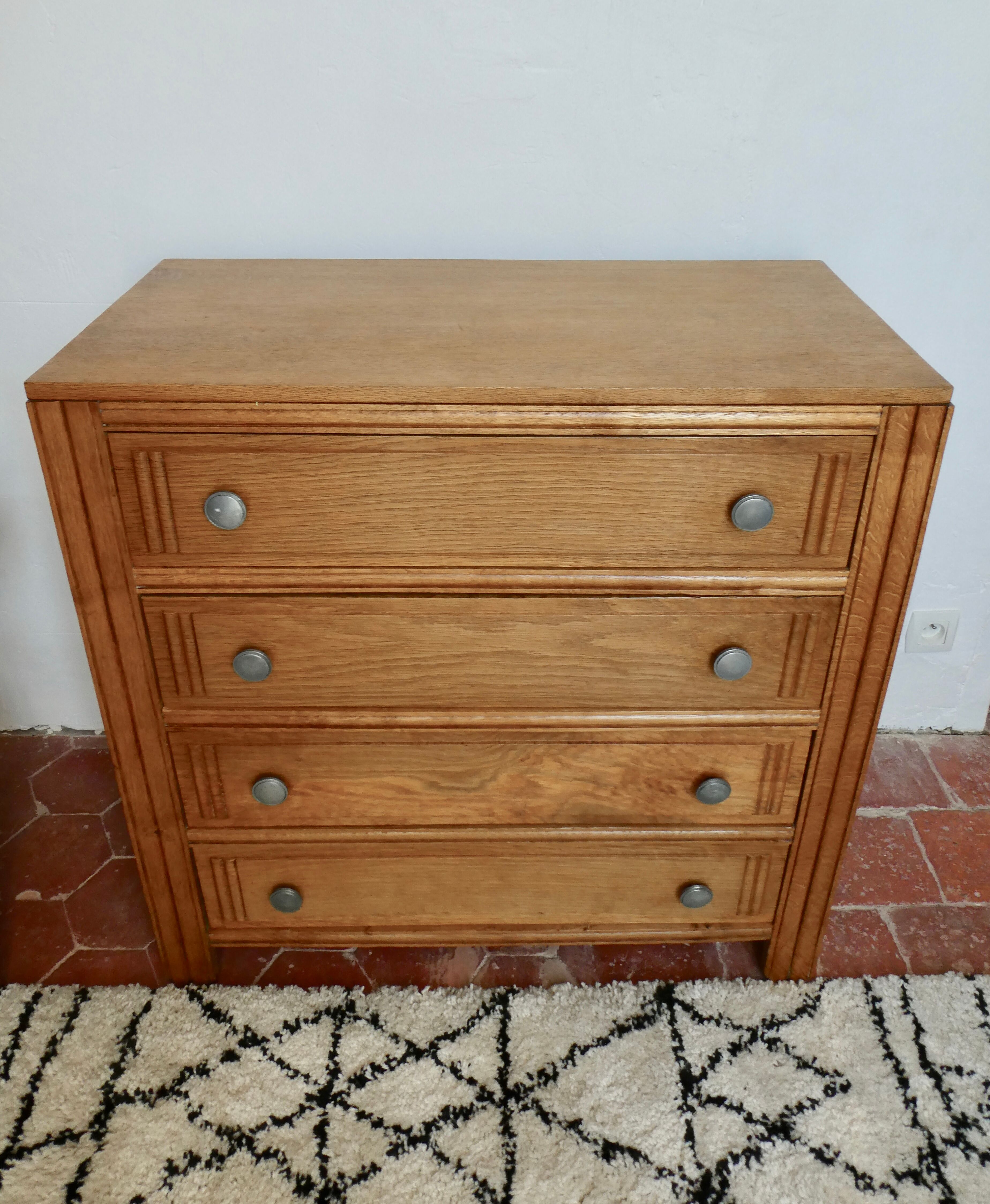 Art Deco dresser, 4 drawers, 30-40s