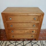 Art Deco dresser, 4 drawers, 30-40s