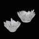 Set of 2 "Revontulet" / "Northern Lights" glass bowls by Tauno Wirkkala for Humppila / Finland / Mid Century Modern Design / 1960s