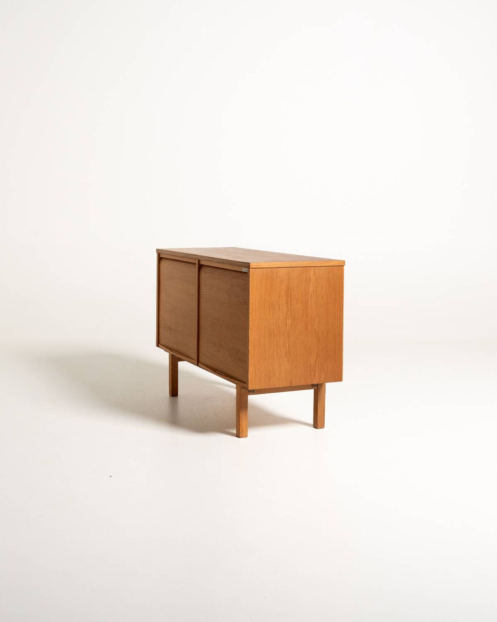 Kinnarps Oak Tambour Document Cabinet, Sweden