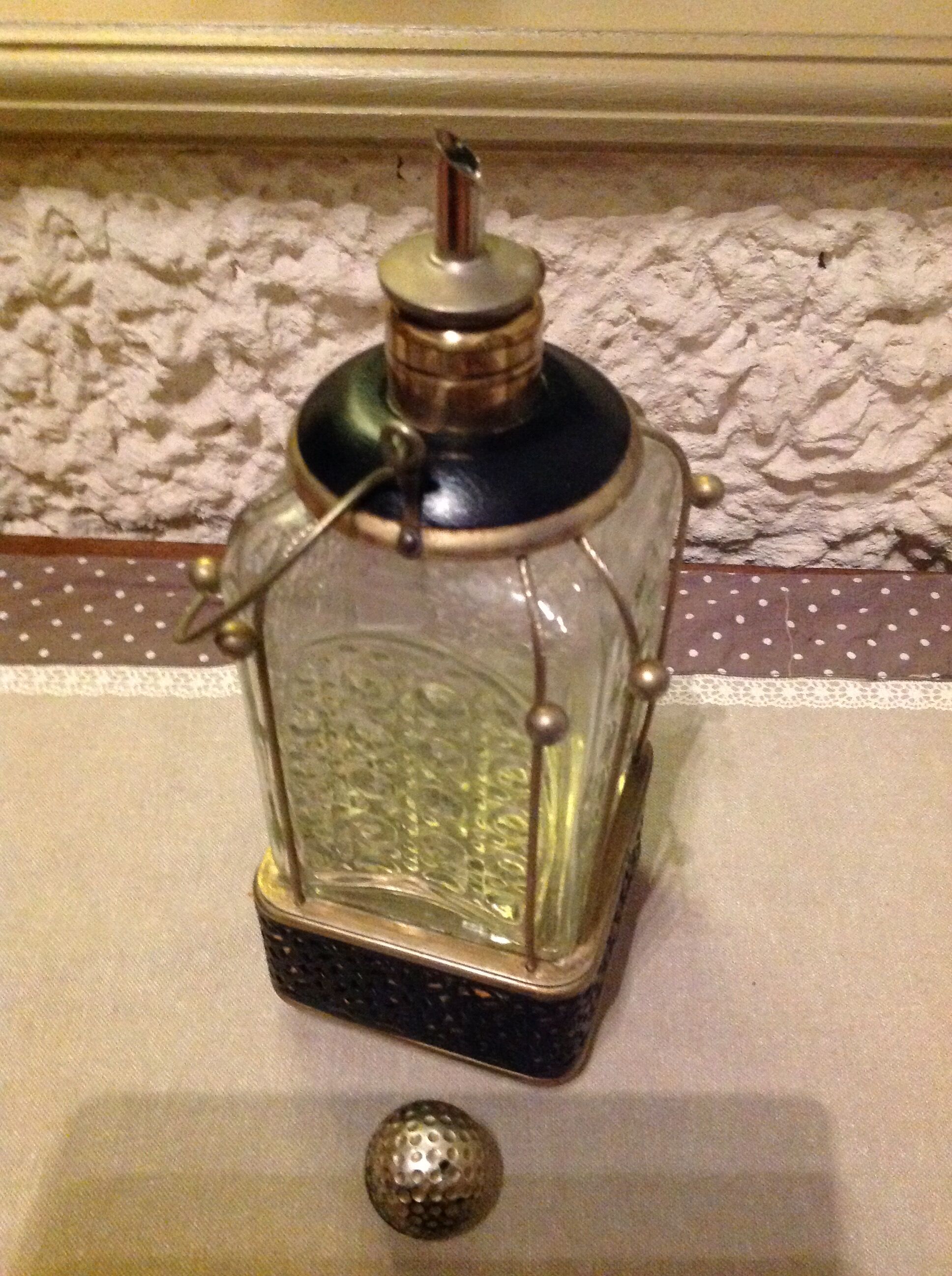 60s vintage cut glass decanter