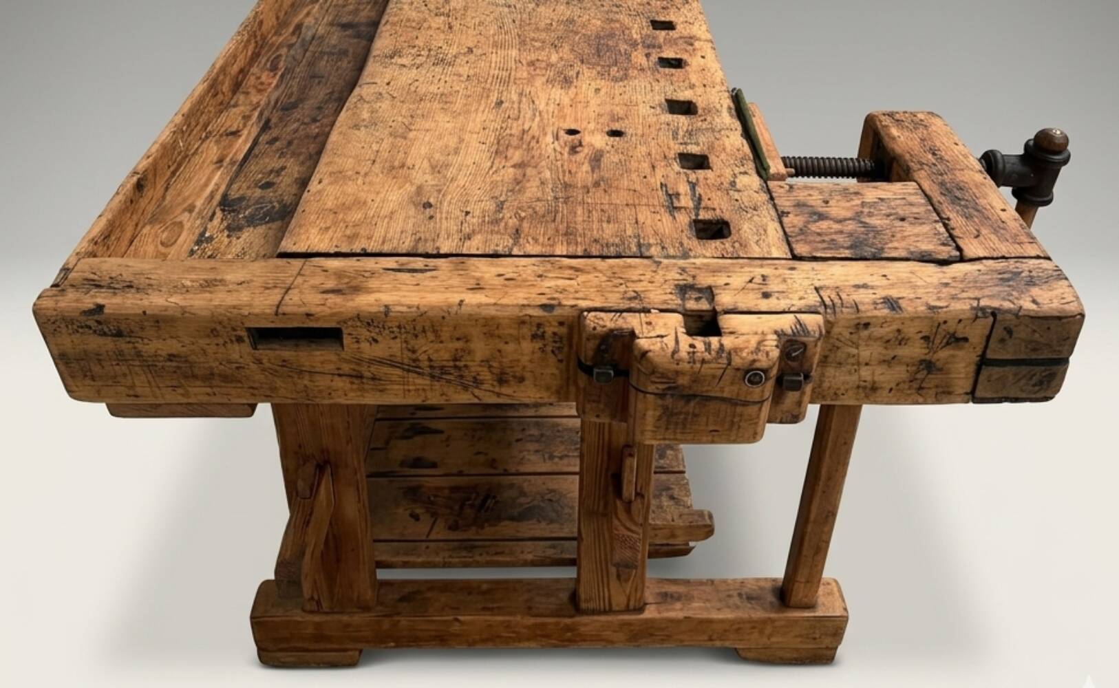 Vintage Workbench Industrial Wood Joiner’s Bench