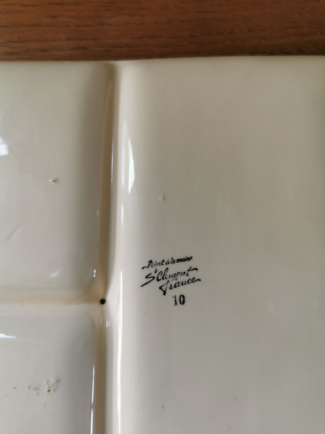 Vintage compartment dish St Clement